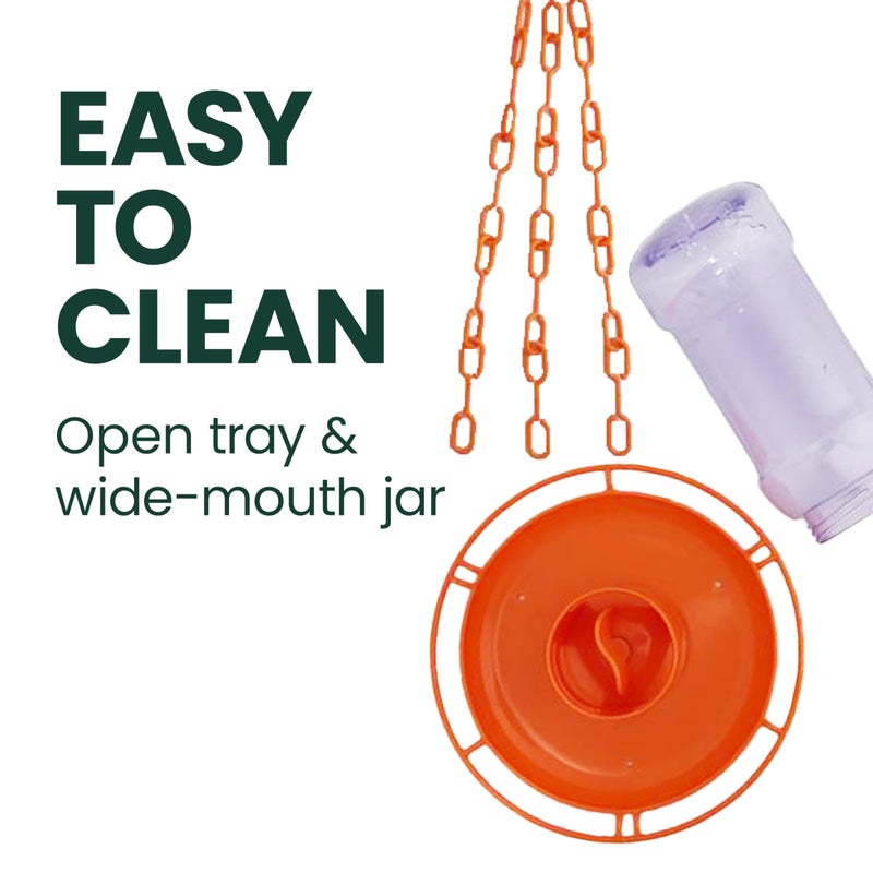 Perky-Pet 253 Wild Oriole Jelly Bird Feeder - 32 Ounce Feeder Capacity - Image 4